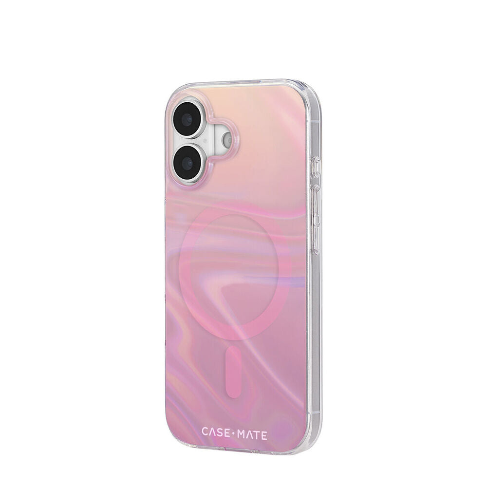 Case-Mate 6.3in Iridescent Peach Bubble MagSafe Phone Case for iPhone 17 — image 3