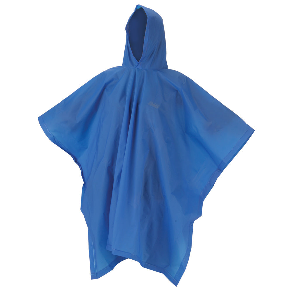 Coleman Essentials Rainwear Poncho Eva Blue Outdoor Camping/Hiking Equipment