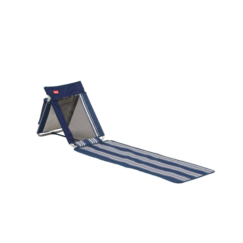 Coleman Blue And White Striped Lightweight Portable Beach Mat