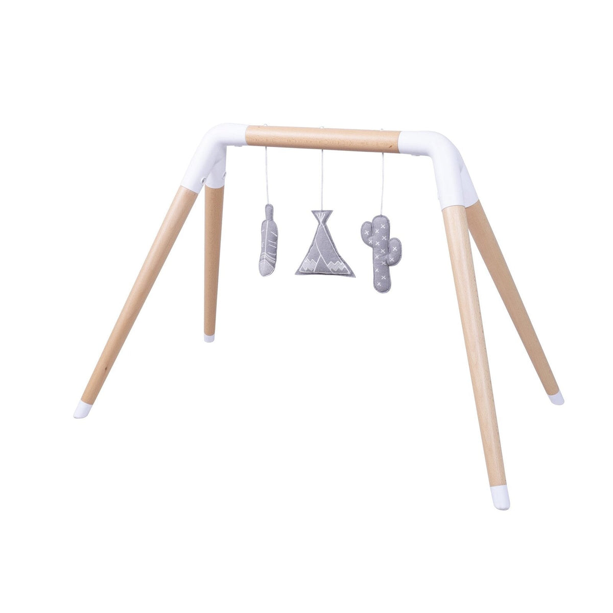 Childcare 80cm Zuri Kids/Newborn/Baby Timber Play Gym Toys/Mat Natural 0-12m+ — image 2