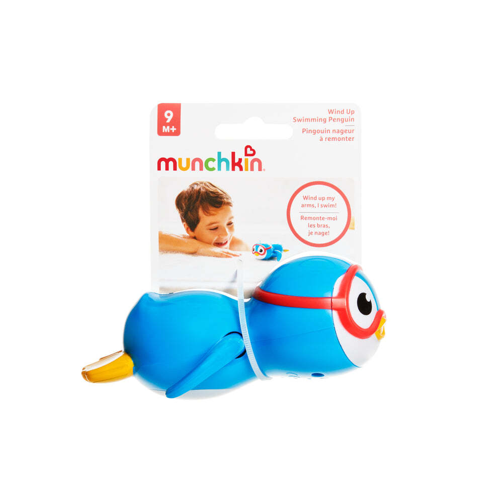 Munchkin Lightweight Wind-Up Swimming Penguin Baby/Toddler Bath Toy 9M+ — image 2