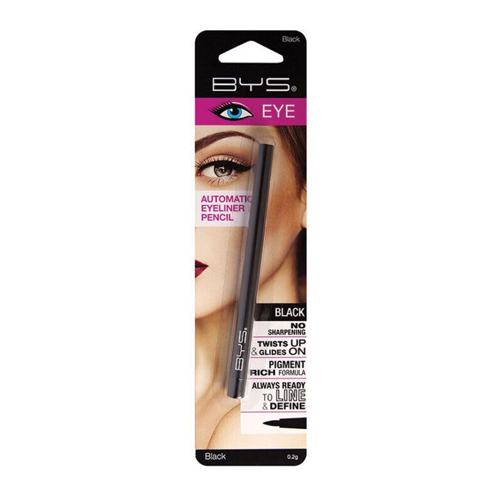 BYS Automatic 0.2g Twist Eyeliner Pencil Women Eye Makeup Beauty Black (3 Pack) — image 2