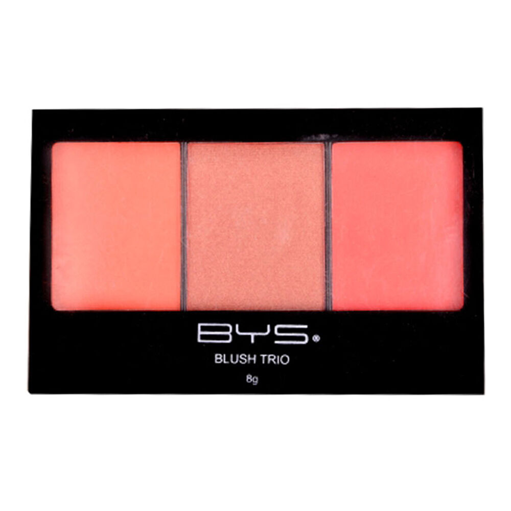 BYS Blush Trio Coral Me In 3 Shades Beauty Face/Cheek Makeup Red/PNK 8g (3 Pack) — image 2