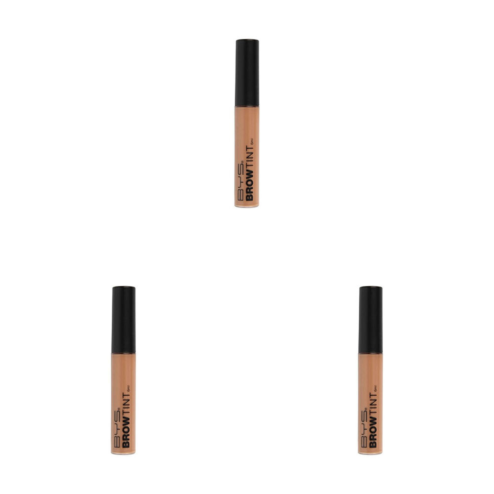 BYS Eyebrow Hairs Tint/Colouring Beauty Face Makeup Caramel Beige 6ml (3 Pack)