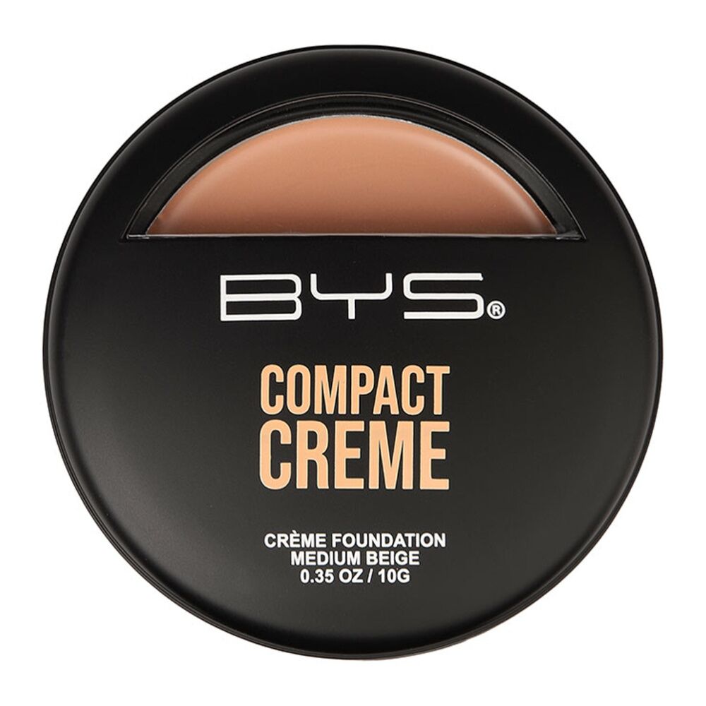 BYS 7g Creme Foundation Face Makeup Cosmetics Buildable Coverage Medium Beige