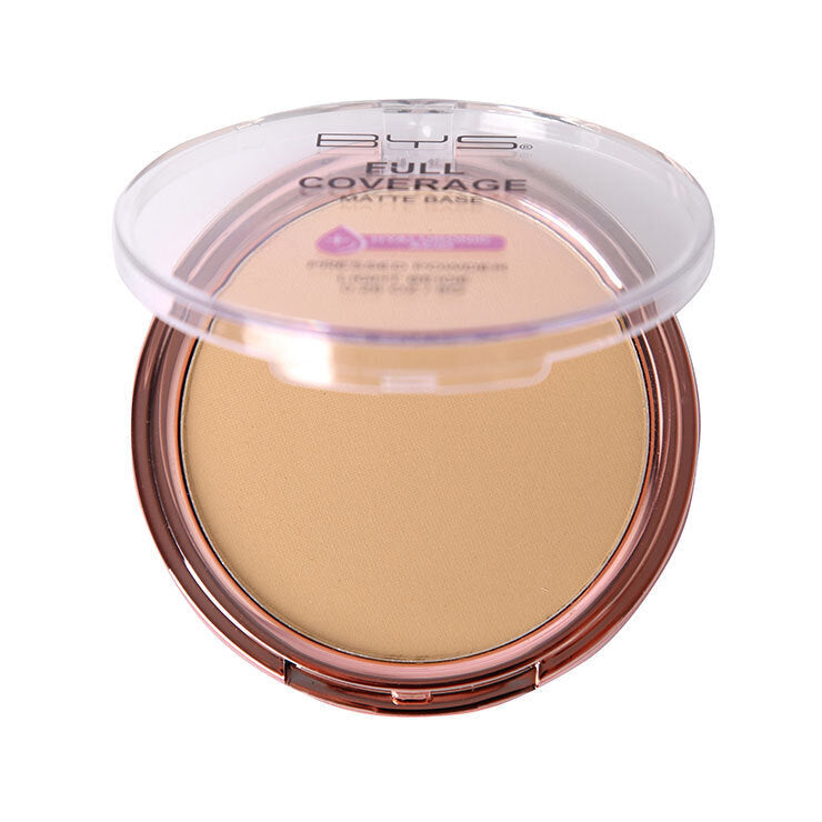 BYS Full Coverage 8g Pressed Powder w/ Hyaluronic Acid Face Makeup Medium Beige — image 2