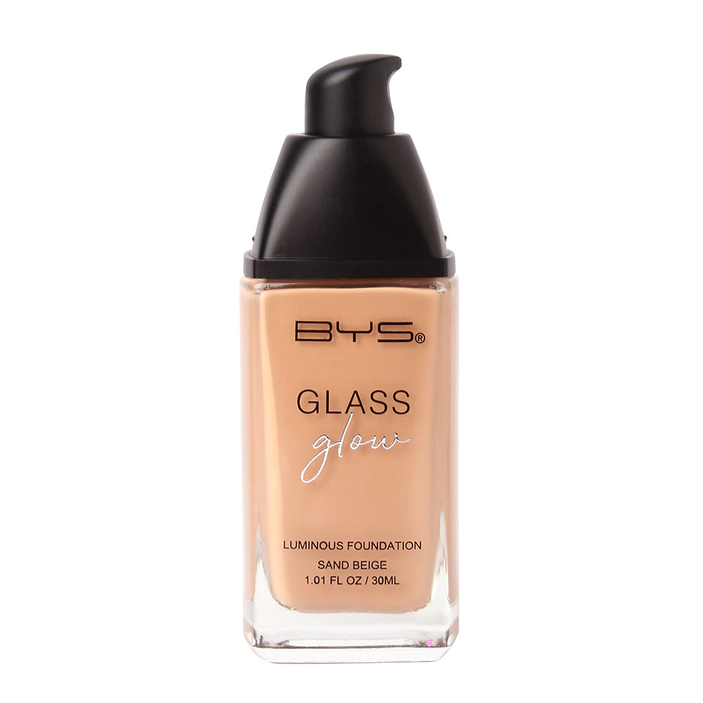 BYS Glass Glow Luminous 30ml Liquid Foundation Face Makeup Cosmetics Sand Beige — image 2