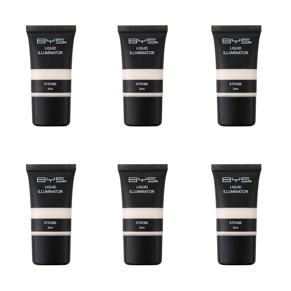 BYS 20ml Liquid Illuminator Strobe Glow Face Highlighter Makeup Women (6 Pack)