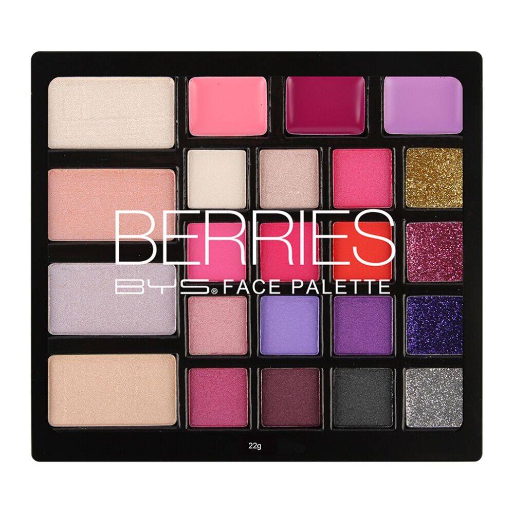 BYS Berries 22g Face Palette Cosmetic Beauty Eye Makeup Matte/Shimmer 23 Shades