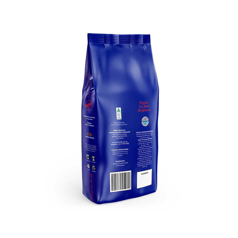 Primo Caffe 1KG Decafe Coffee Beans w/Process — image 2