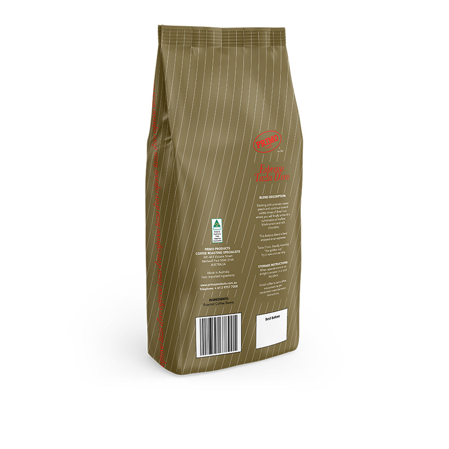 Primo Caffe 1KG Espresso Tazza D'oro Coffee Beans — image 2
