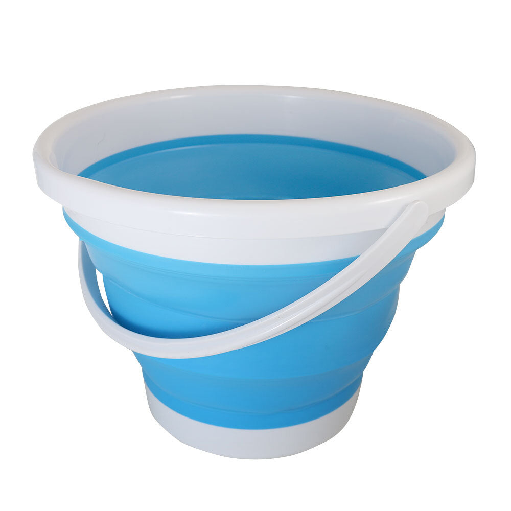 Coghlans Collapsible /25.5cm Bucket Carry Basket Container Storage/Holder Blue — 33cm 10l