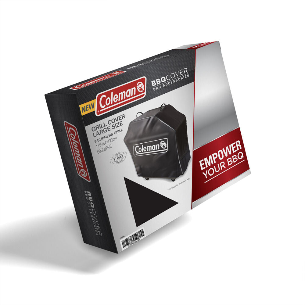 Coleman 162x120cm w/ Straps Large Premium Barbecue Cover/Protector Polyester — image 2