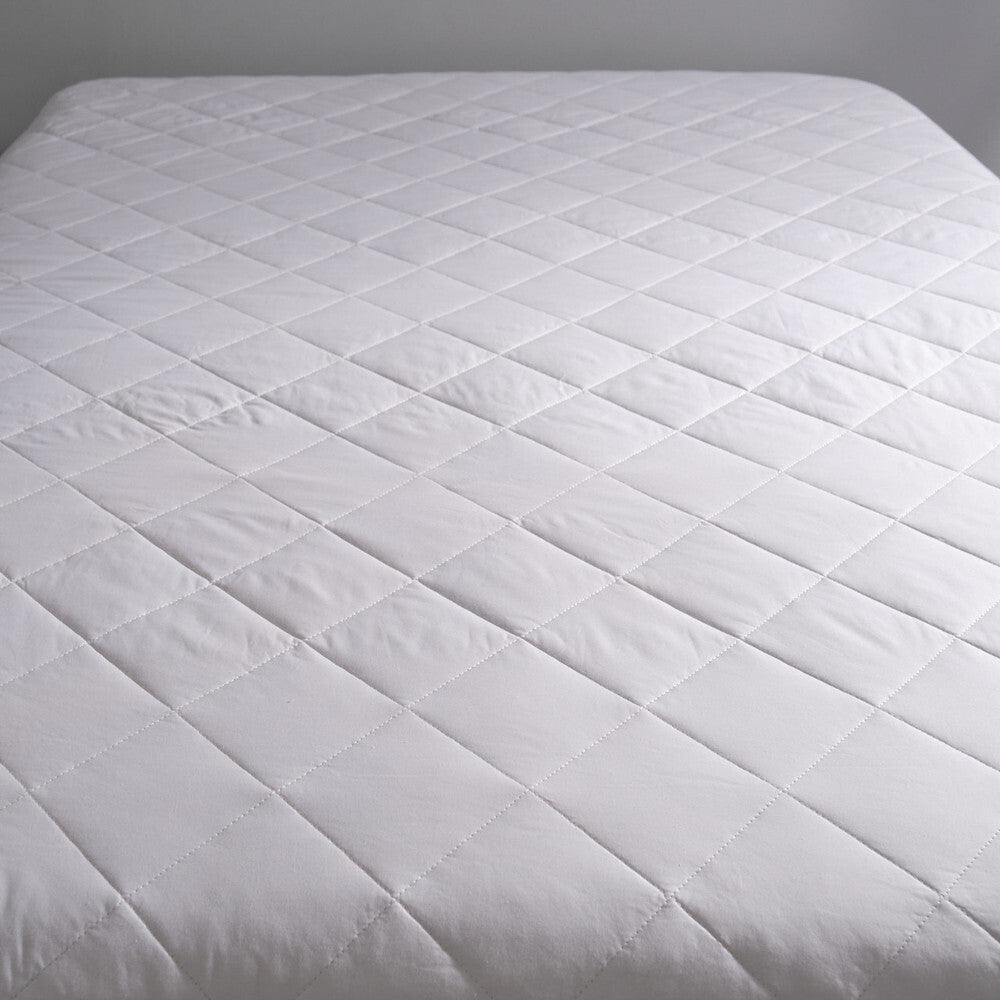 Canningvale 250 Gsm 100% Cottton Long Single Bed Mattress Protector White — image 2