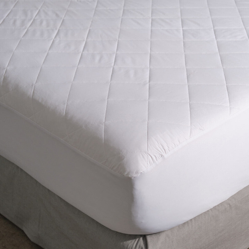 Canningvale 250 Gsm 100% Cottton KingSingle Bed Mattress Protector White