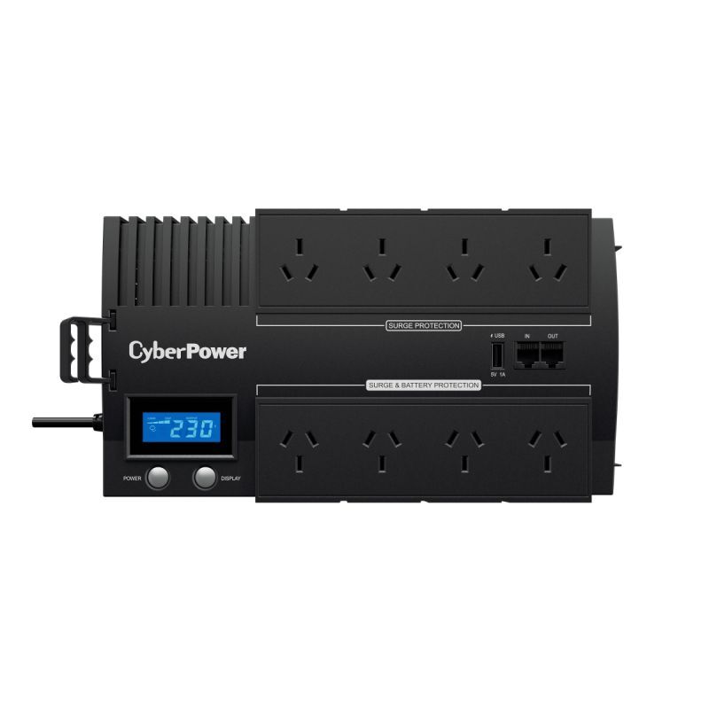 Cyberpower BRIC LCD Surge Protected Outlets/RJ45/USB Port 1000VA UPS for Desktop — image 2