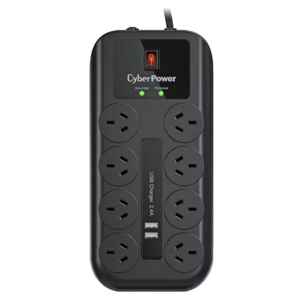Cyberpower USB Charging/8 Outlet Port Surge Protector for Home/Office Appliances — image 2