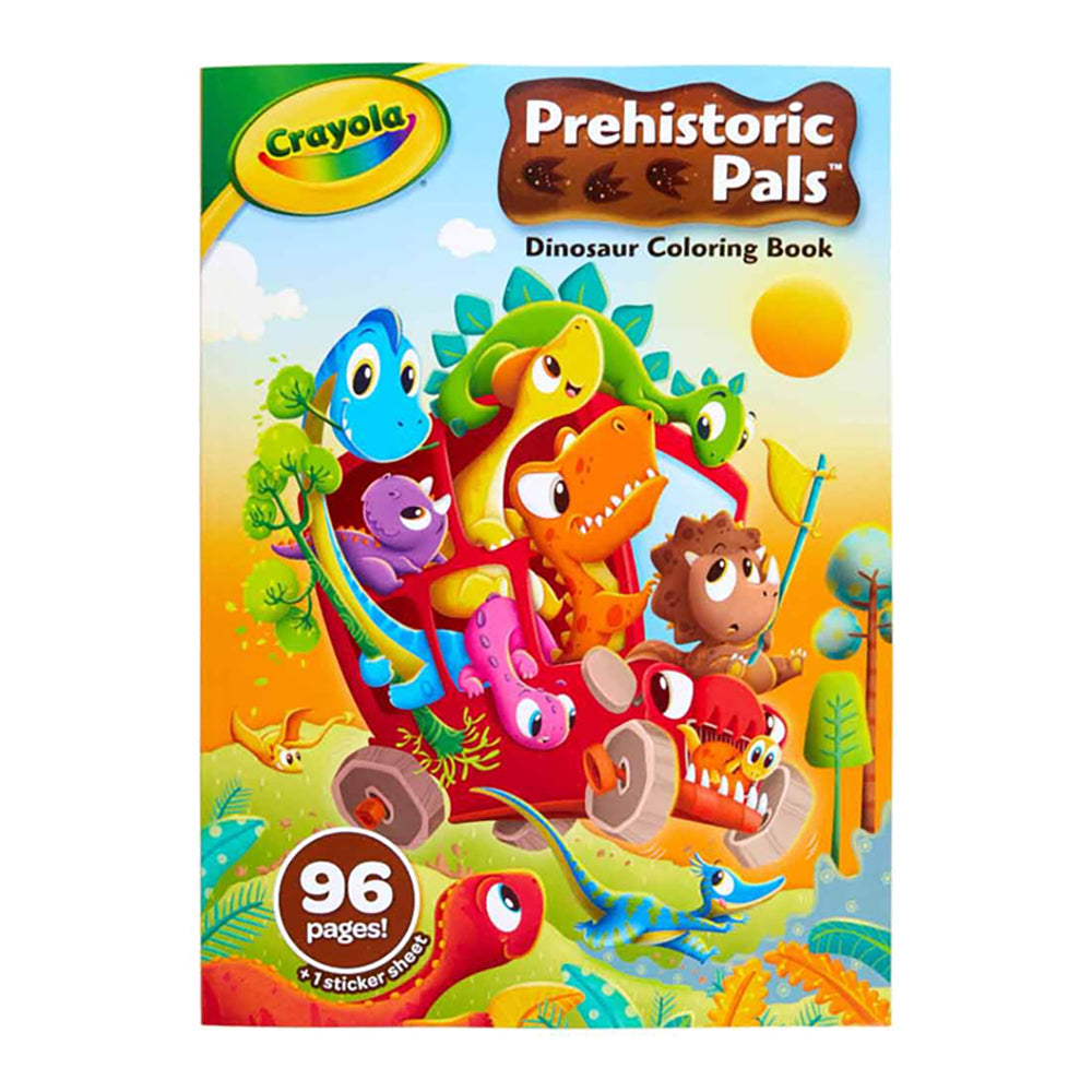 Crayola 96pg Prehistoric Pals Craft Colouring Book w/ Stickers Kids/Children 3y+