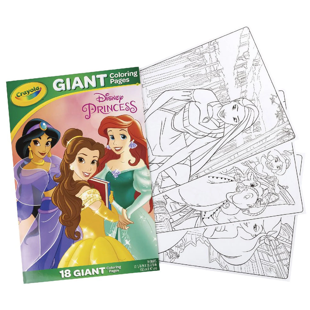 Crayola Giant 18pg Disney Princess Colouring Pages Foldalope Kids/Children 3y+ — image 2