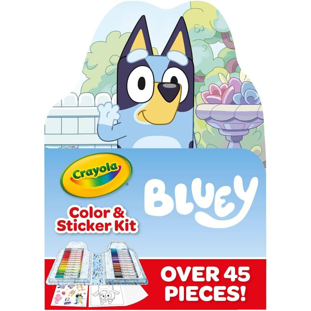 Crayola Color & Sticker Art & Craft Kit Markers/Pages/Stickers Bluey Kids 4y+