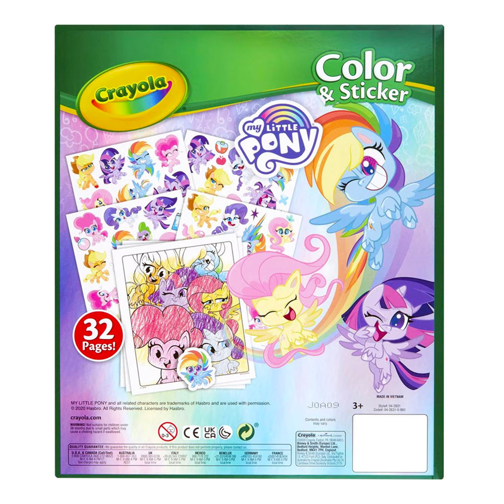 Crayola Kids/Childrens Creative Colour/Sticker Activity Book My Little Pony 36m+ — image 2