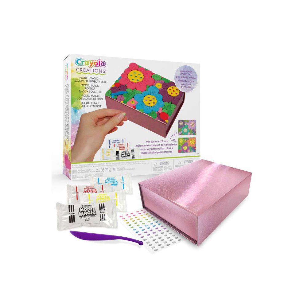 Crayola Creations Sculpted Jewelry Box Clay Modelling DIY Craft Kit Kids 8y+ — image 3