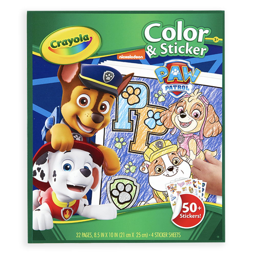 Crayola 32pg Crayola Paw Patrol Colour & Sticker Activity Art Book Kids 3y+ (6 Pack) — image 2
