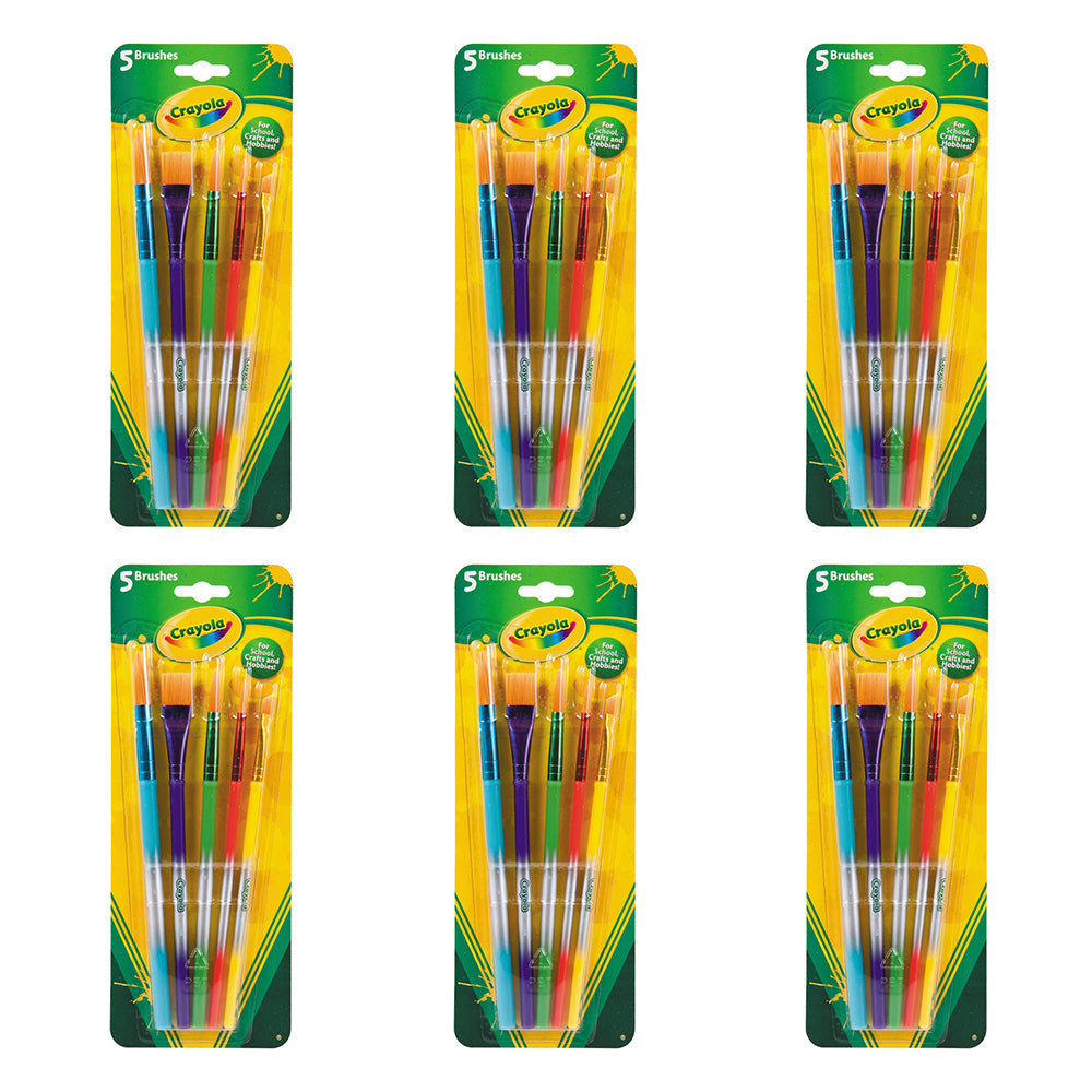 Crayola Kids Creative Art Water Colour/Washable Paint Painting Brushes (30 Pieces)