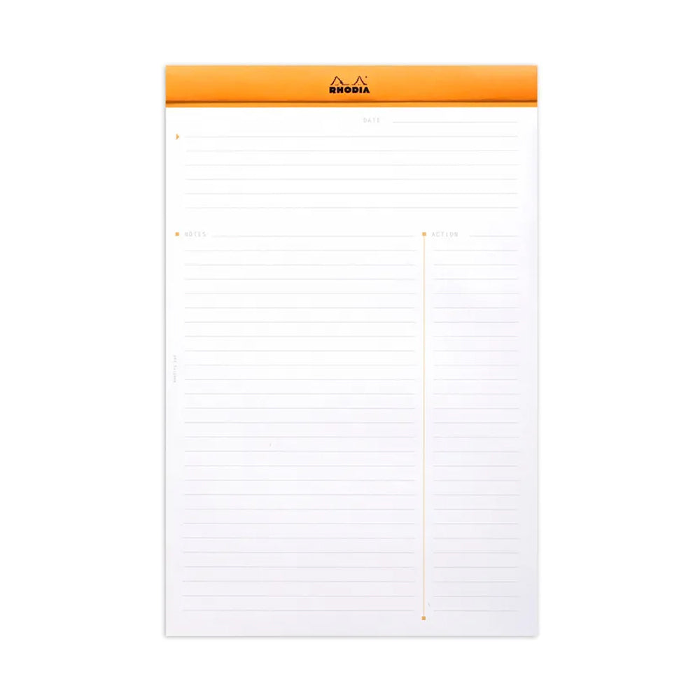 Rhodia No.19 A4+ Meeting Notepad Office Stationery Writing Note Pad Orange — image 2