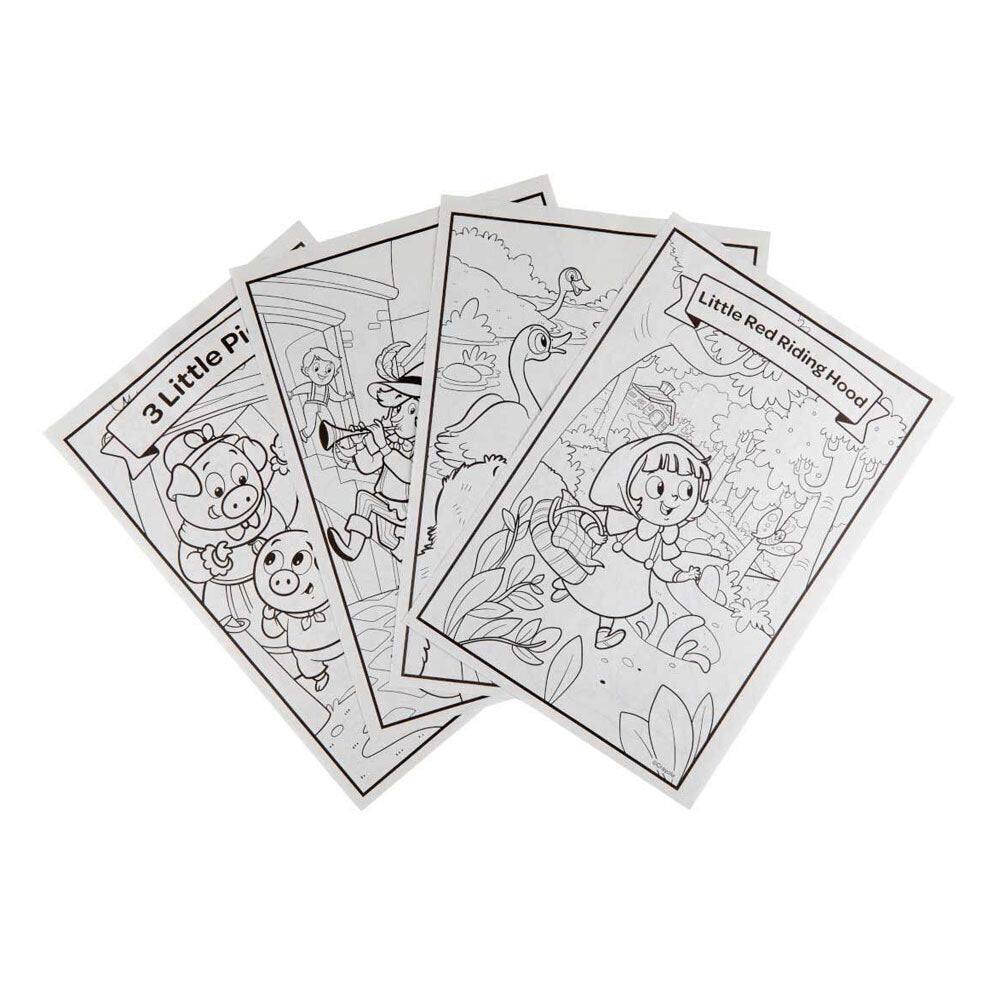 Crayola 96-Page Fairytales Colouring Art Book w/ Stickers For Kids 3+ (6 Pack) — image 6