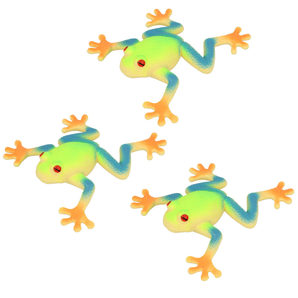 Fumfings Animal Stretchy Beanie 16cm Red Eyed Tree Frog Hand Toys Child 3y+ (3 Pack)