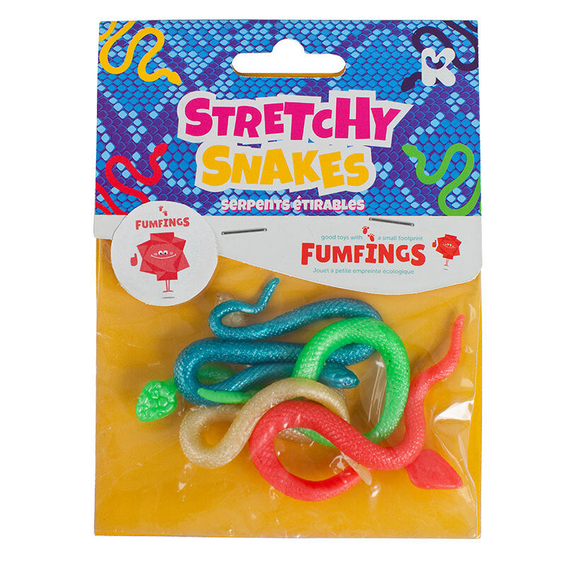 Fumfings Animal Mini Stretchy Snakes 15cm Fun Animal Figures Toys Kids 3y+