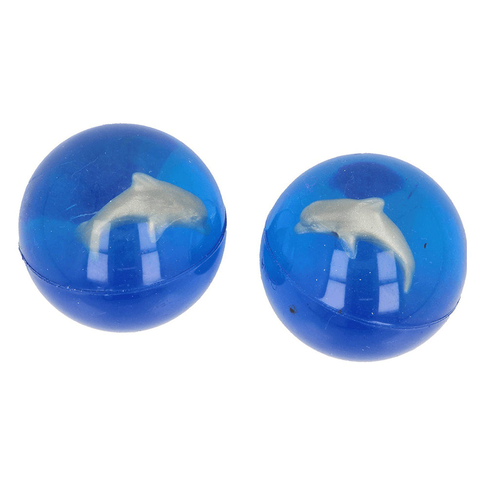 Fumfings Novelty Dolphin Jetball 5cm Bouncy Ball Animal Toys Kids/Child 3y+ (3 Pack) — image 2