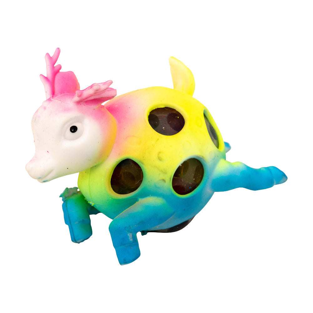 Fumfings Novelty Squeezy Rainbowdeer 7cm Stress Relief Sensory Hand Toys Kids