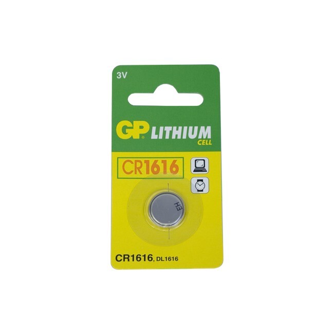 GP 42MAH 3V DL1616/CR1616 Lithium Battery Button Cell/Coin for Small Devices