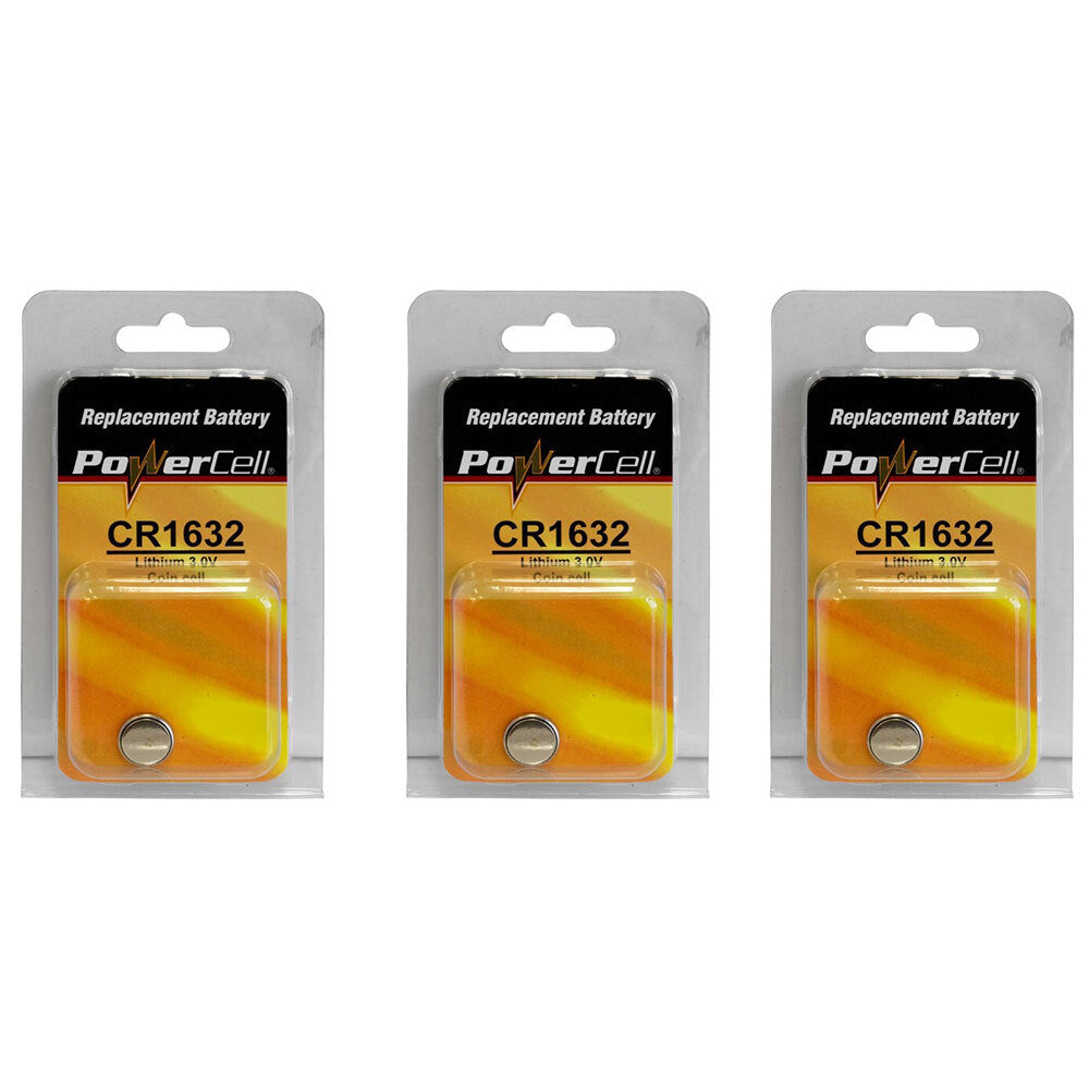 GP 140MAH 3V CR1632 Lithium Battery Button Cell/Coin f/ Hearing Aids/Watches (3 Pieces)
