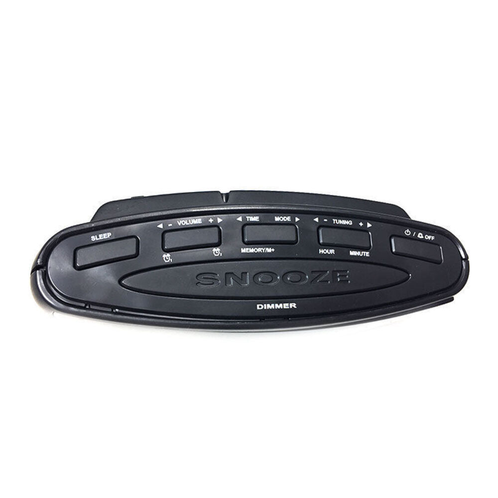 Lenoxx Am/Fm Alarm Clock Radio 1.8Inc Big Large Green Numbers Led Display /Snooze/Sleep — image 2