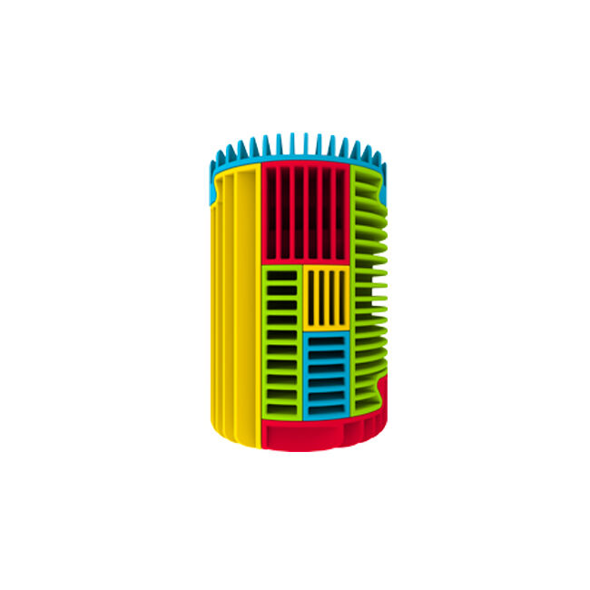 Slida Red 3D Interlocking Classic Cylinder Puzzle for Kids 6Y+