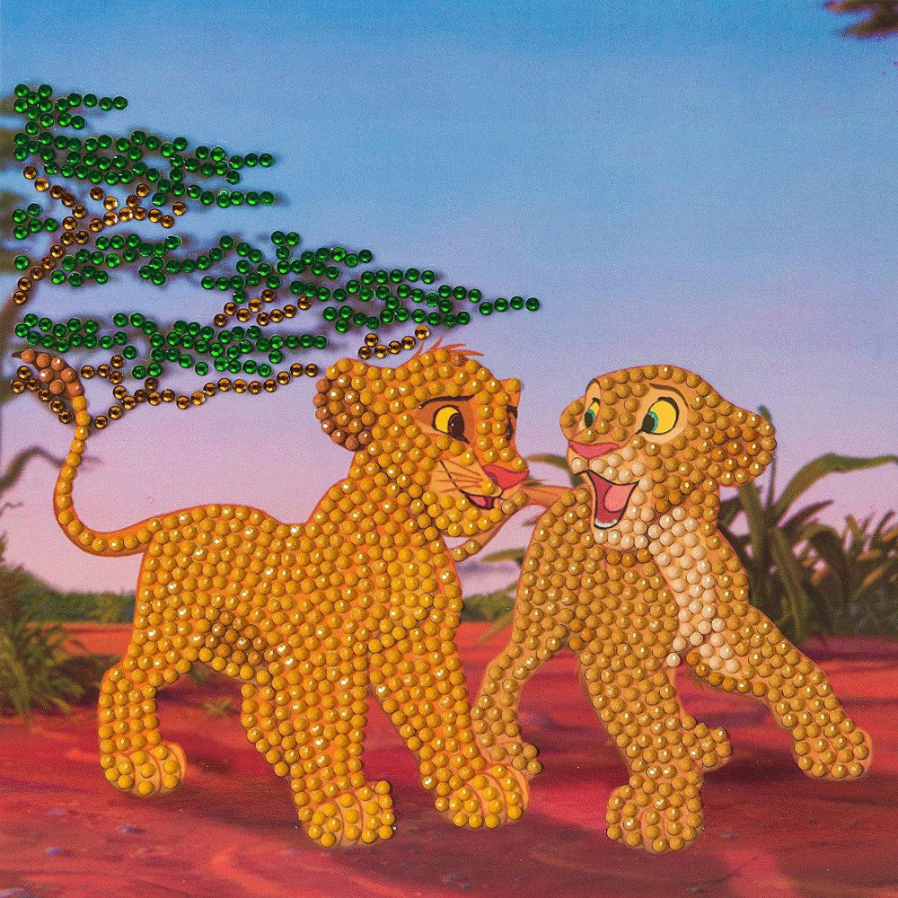Craft Buddy Simba & Nala Diamond Painting Crystal Art Card 18cm Kids/Family 8y+ — image 4