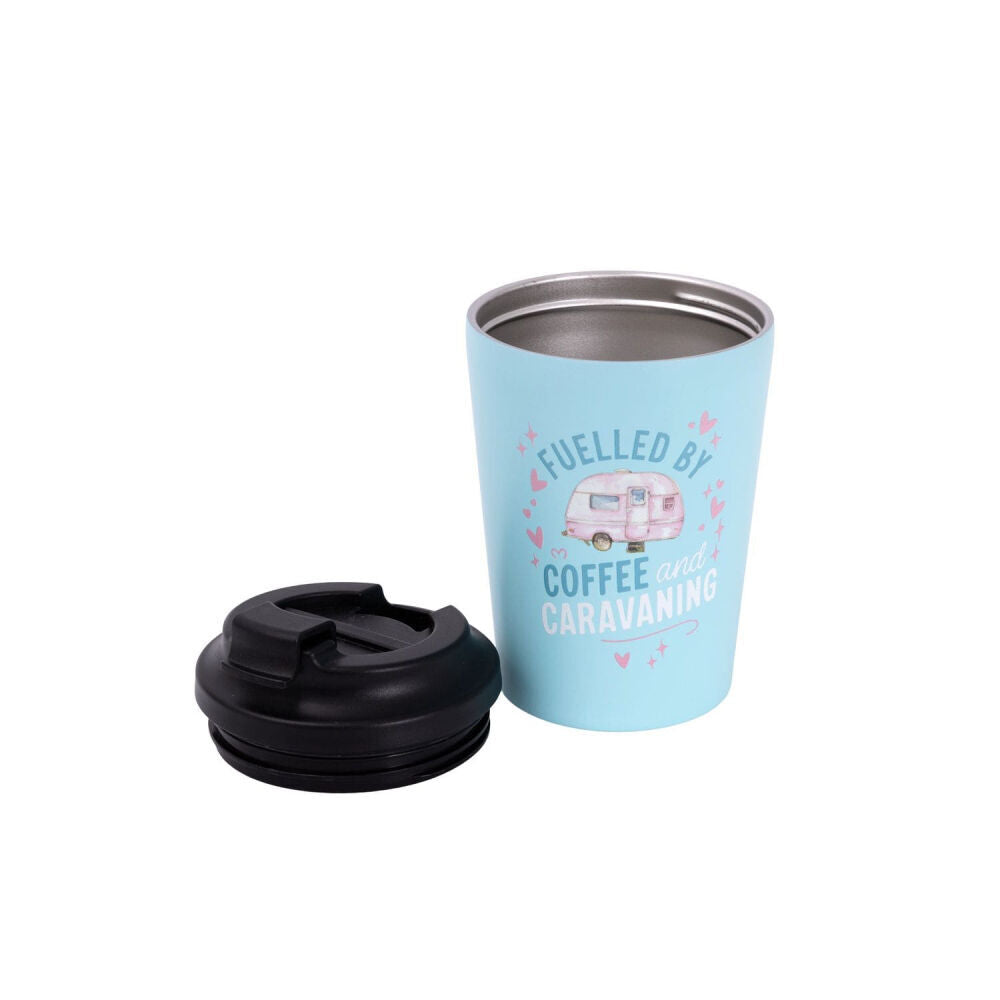 Splosh 380ml Water Tumbler Blue Caravan Insulated Travel Coffee Cup — image 2