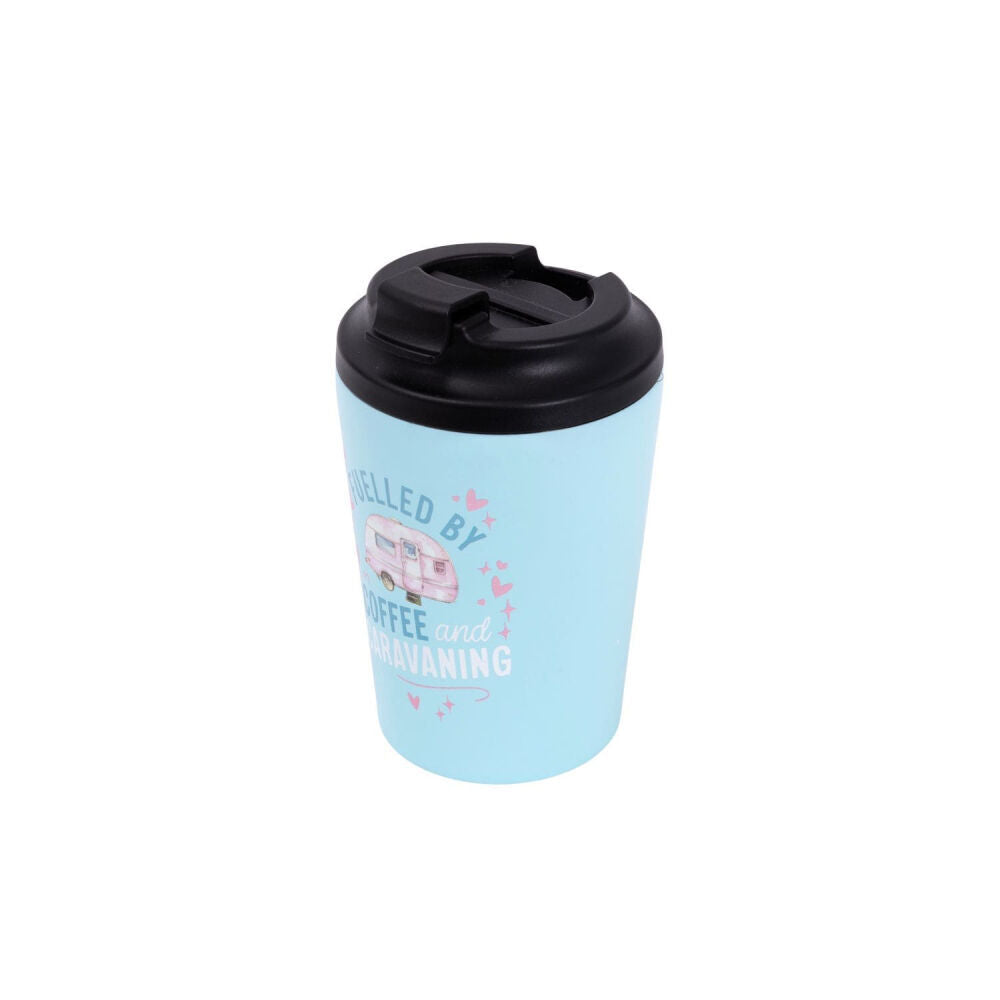 Splosh 380ml Water Tumbler Blue Caravan Insulated Travel Coffee Cup — image 4