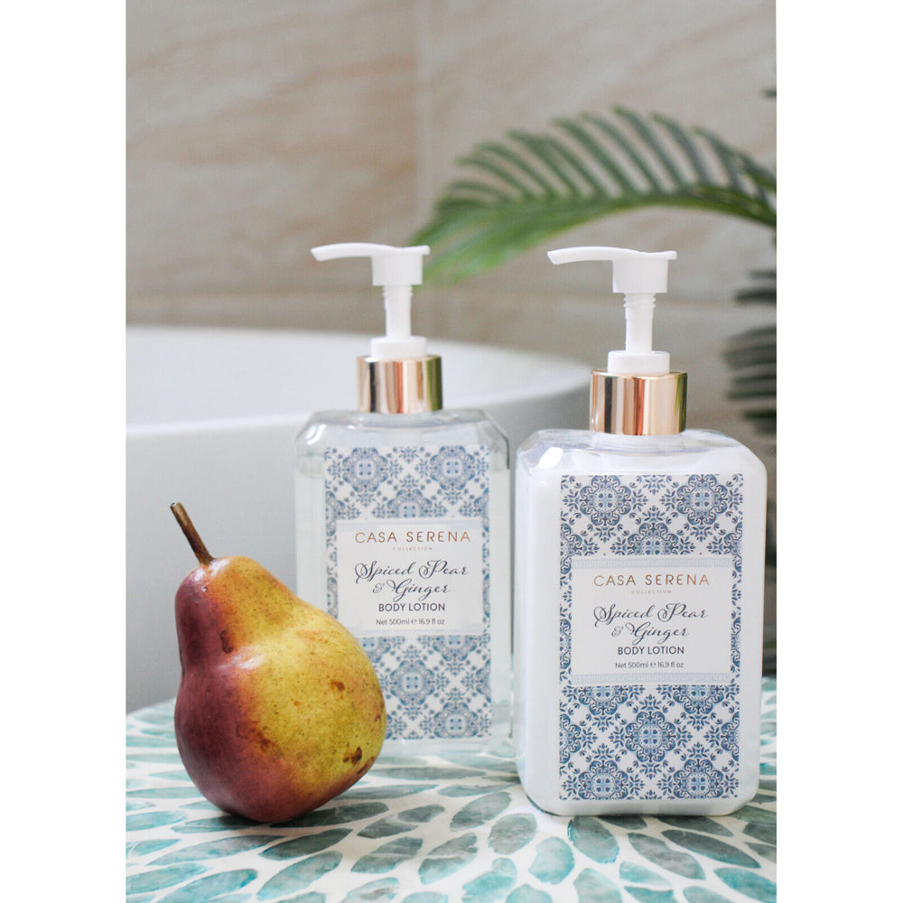 LVD Casa Serena 500ml Body Lotion/Moisturiser Hand/Skin Cream Spiced Pear & Ginger