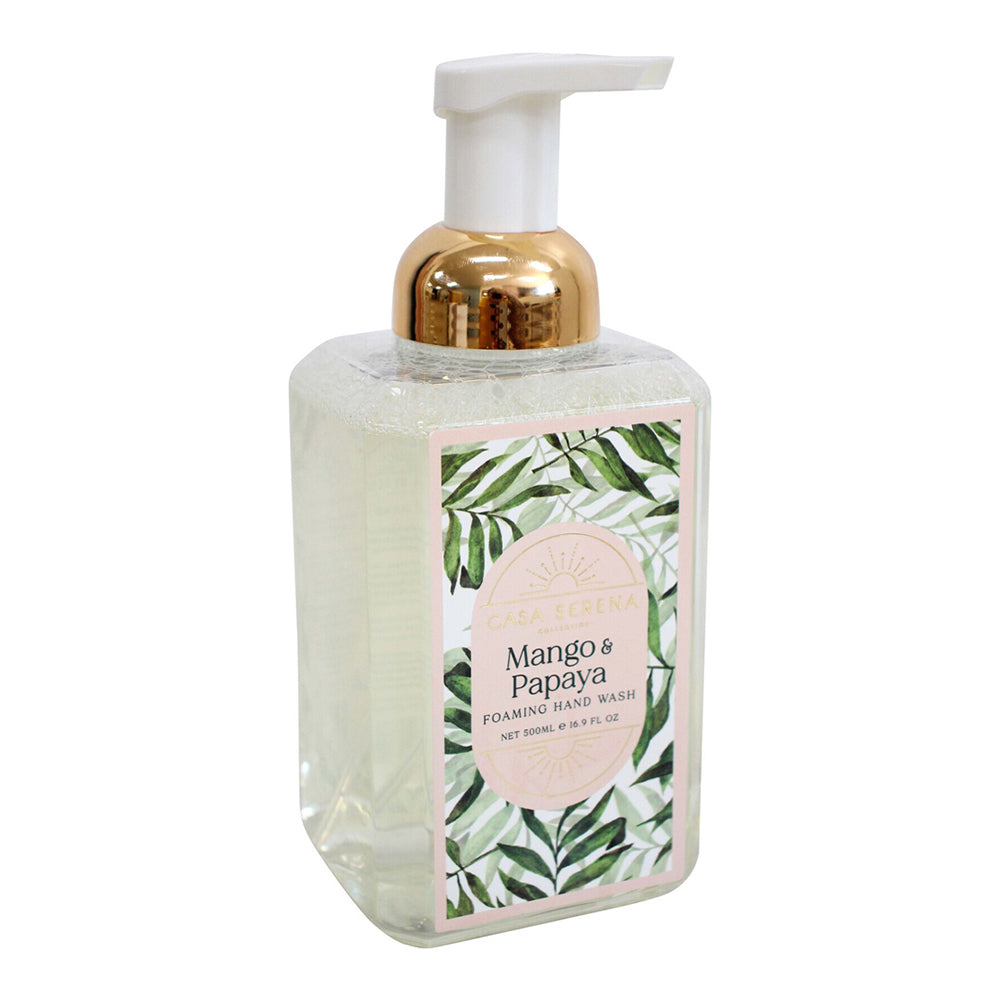 LVD Casa Serena 500ml Foaming Hand Wash Liquid Fragranced Scent Soap Mango & Papaya
