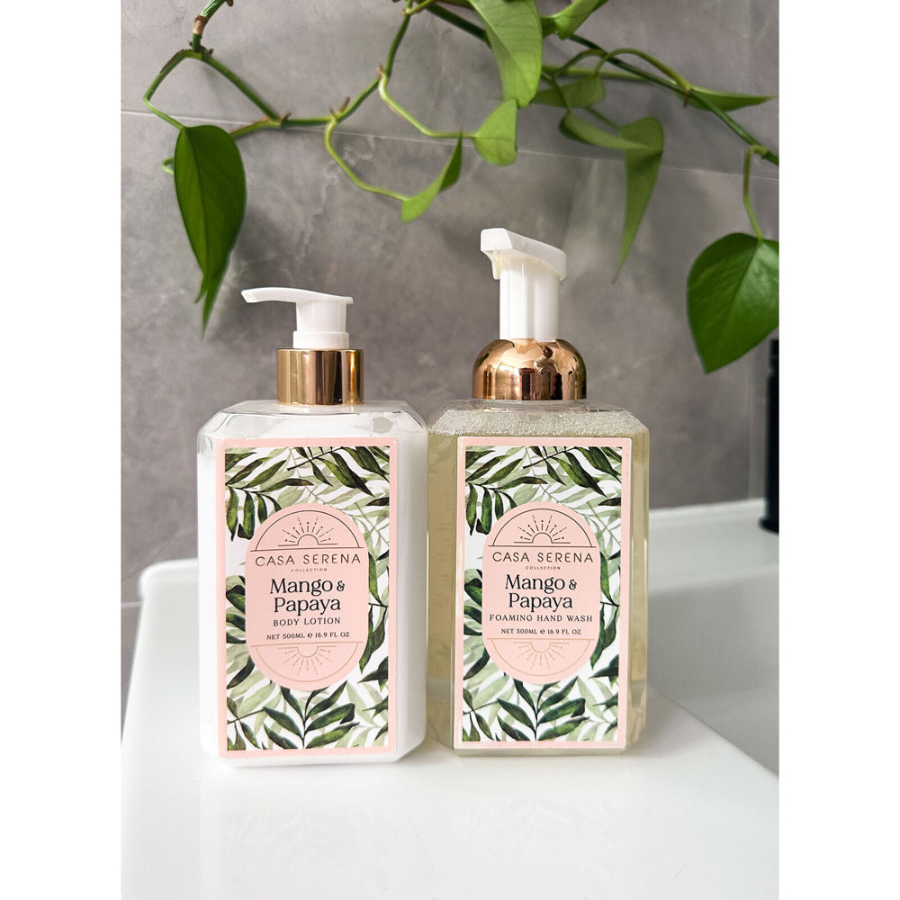 LVD Casa Serena 500ml Foaming Hand Wash Liquid Fragranced Scent Soap Mango & Papaya — image 3