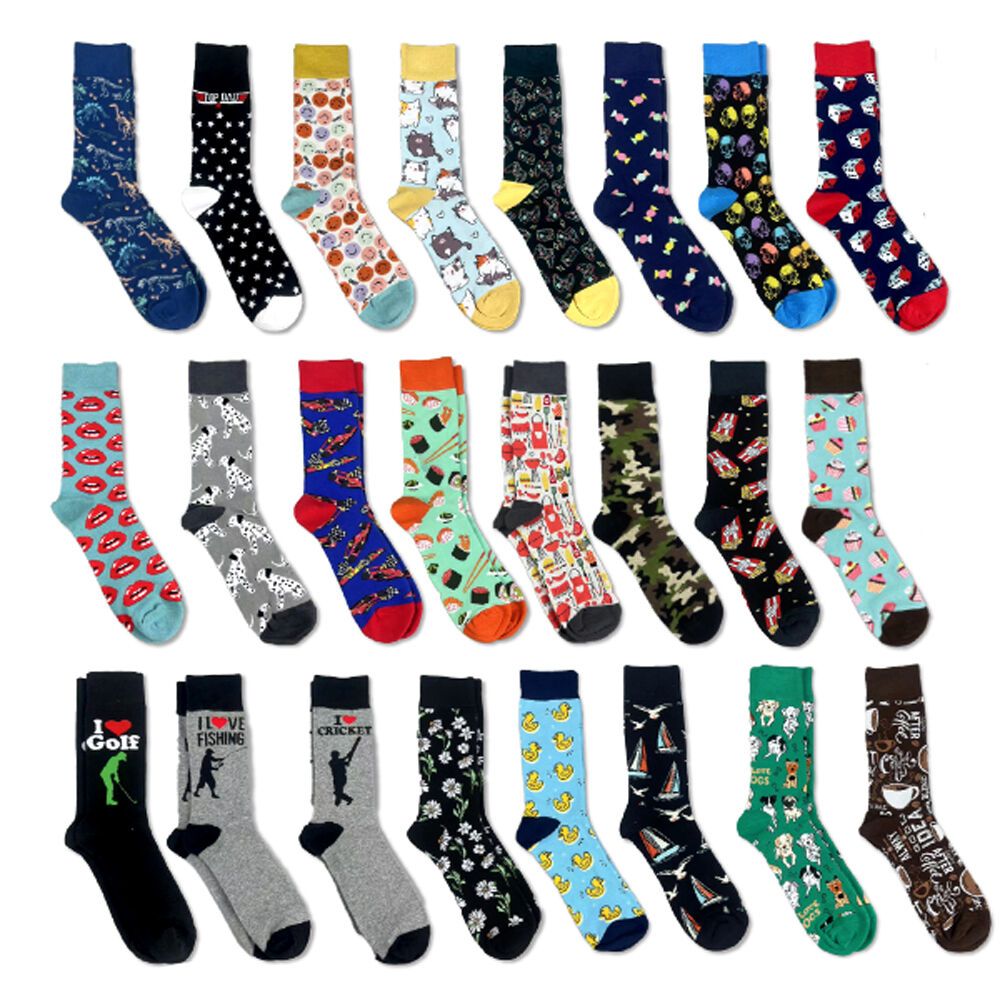 Cosy Threads Assorted 24-Designs Fluffy Fuzzy Colorful Crew Socks Pair — image 2