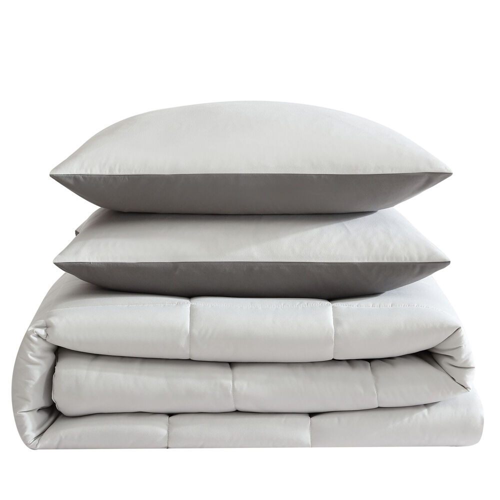 Kenneth Cole Solutions Polyester Comforter w/ Pillowcase Set Grey — image 5
