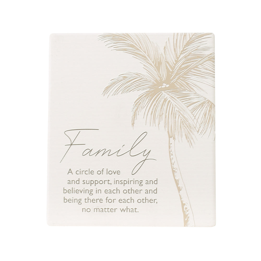 Splosh Coast Ceramic Family Verse Plaque w/ Stand/Hanging Hook Decor 12x14cm