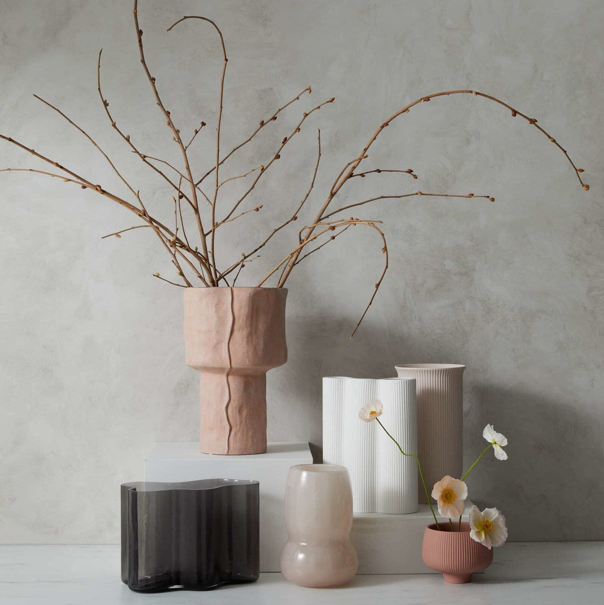 Pilbeam Living Cressida Contemporary Home Decor Stoneware Flower Vase — image 2