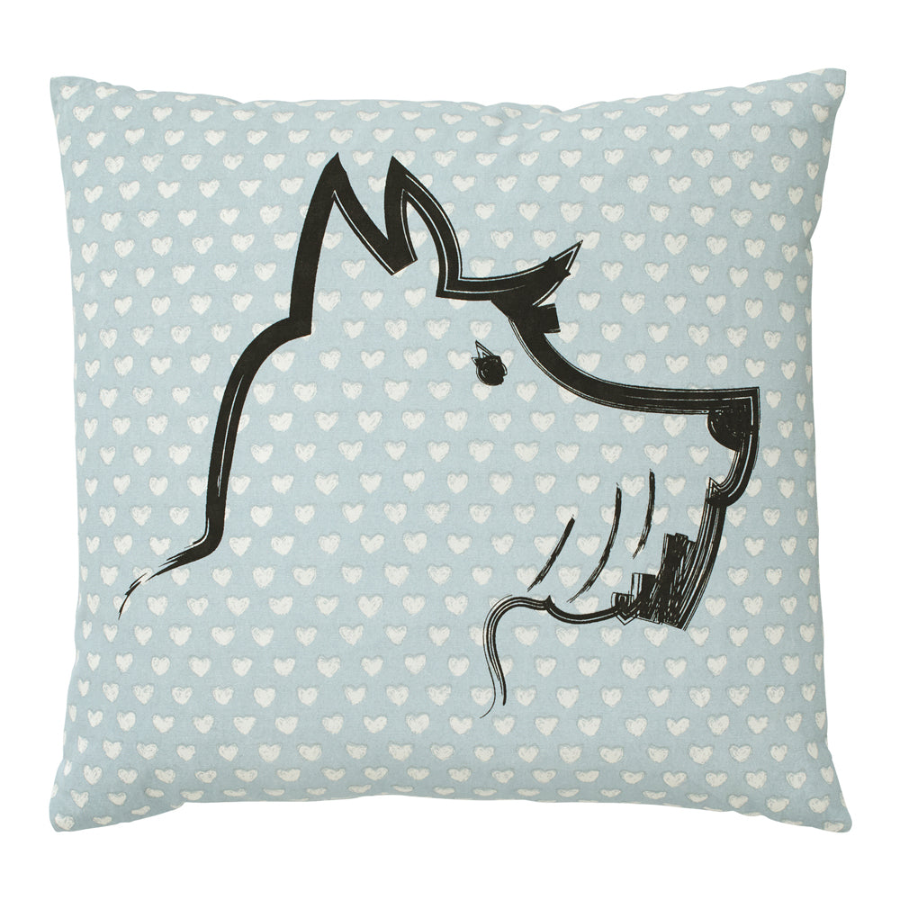ED BY Ellen Degeneres 45x45cm Scottie Cushion Soft Sofa/Bed Square Pillow White