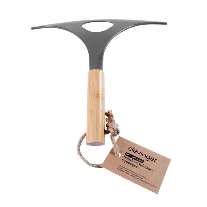 Clevinger 24cm Eco Cleaning Bamboo Window Squeegee/Cleaner Home Bathroom Sweeper — image 2